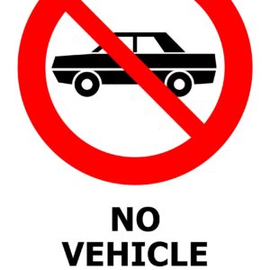 No Vehicle Entry