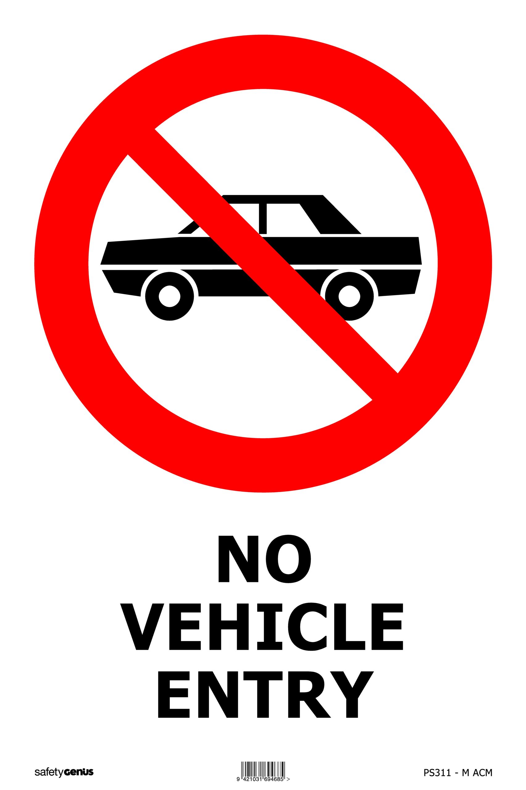 No Vehicle Entry