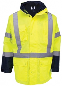 Combination Jacket and Vest Yellow 5 in 1 combination set