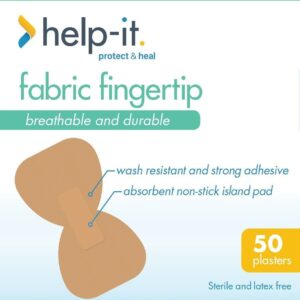 Fabric Shapes. Fingertip, Knuckle, and Finger Extension Plasters
