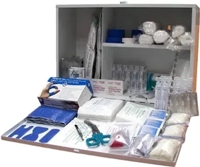 Catering First Aid Kit Large, Wall mount, metal box