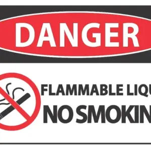 Danger Flammable Liquid No Smoking