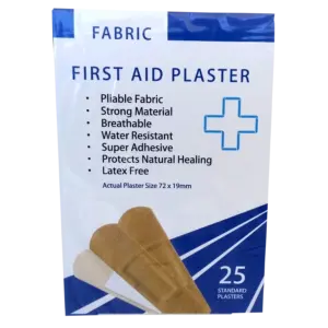 Fabric Plasters Bagged in 25's