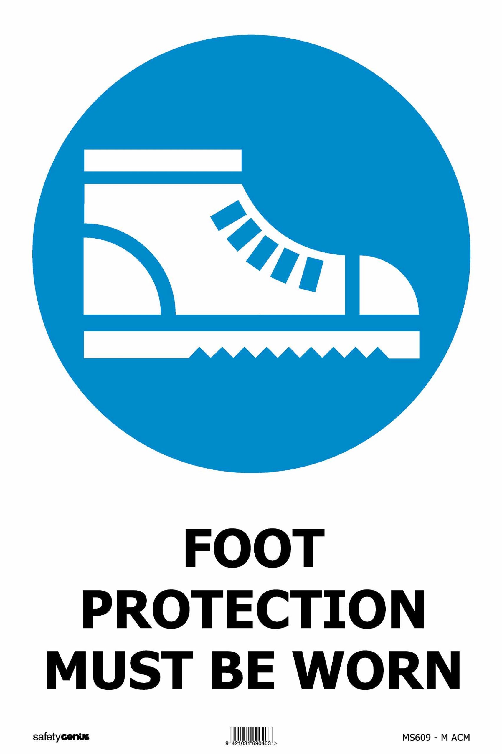 Foot Protection Must Be Worn