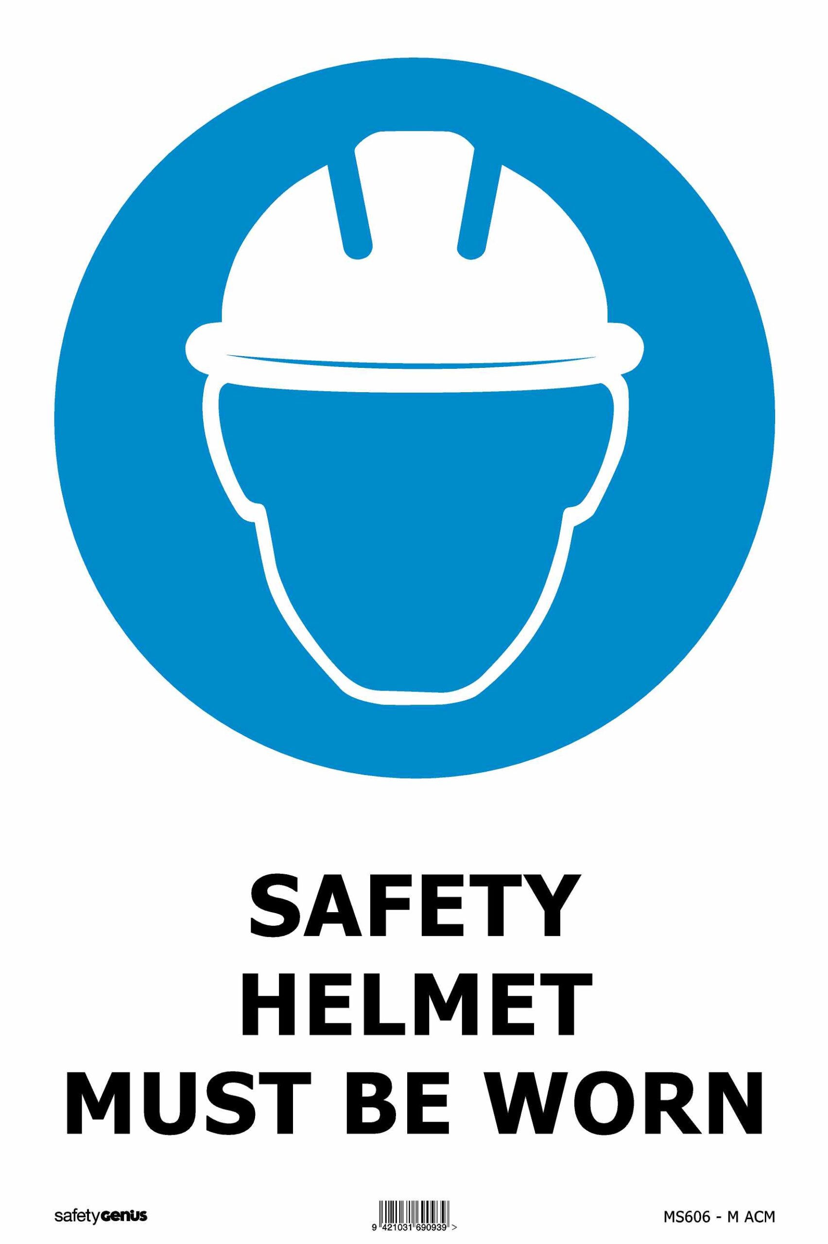 Safety Helmet Must Be Worn