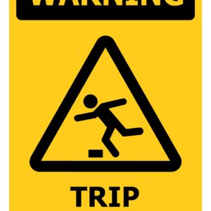 WARNING Trip Hazard