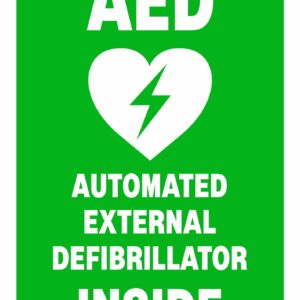 Automated External Defibrillator Inside Sign