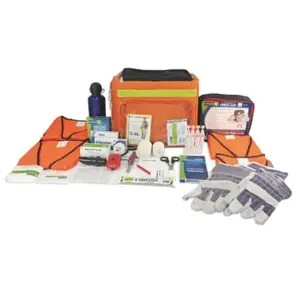 Grab and Run Civil Defence Bag with Advanced Contents and 24 Food Ration Packs