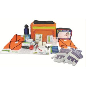 Grab and Run Civil Defence Bag with Advanced Contents and 24 Food Ration Packs