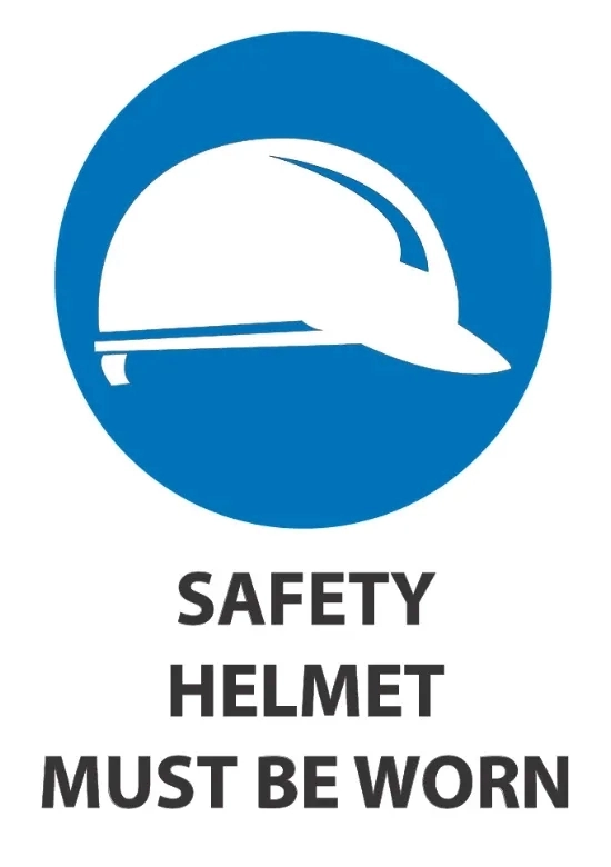 Safety Helmet Must Be Worn