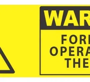 Warning Forklifts Operating