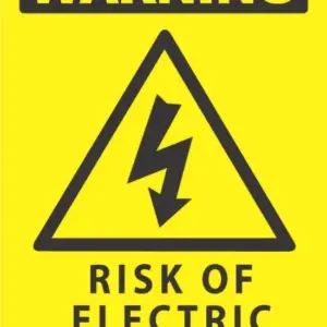 Warning Risk Of Electric Shock