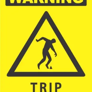 Warning Trip Hazard Sign