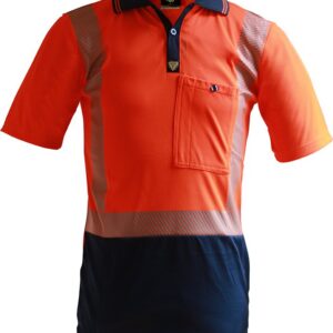 DAY/NIGHT Segmented Tape Microfibre Polo