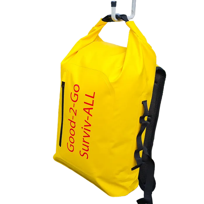 Dry Bag Back Pack XL - Padded Back and Shoulder Straps - Yellow - Image 4