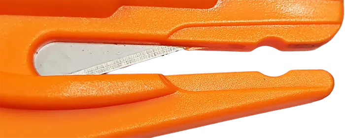 Res-Q-Key Escape Tool Spring Loaded Window Breaking Punch and Belt Cutting Device Hi Viz Orange for easy location - Image 3