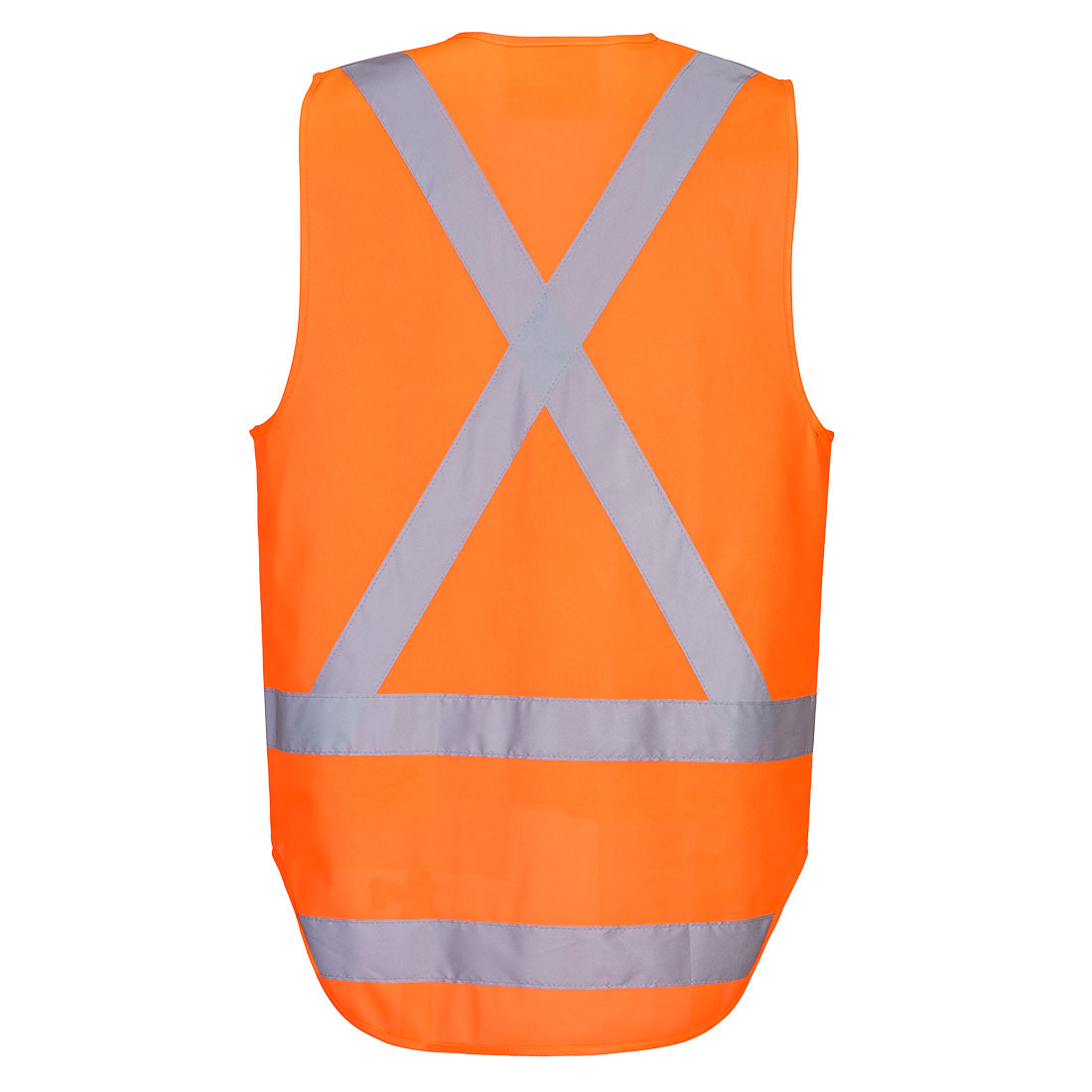 TM310 - TTMC-W23 Hi-Vis X Back Zipped Vest Orange - Image 2