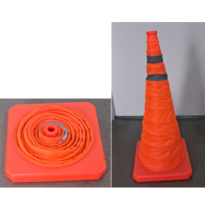 700mm Pop Up Road Cone / Custom Sign