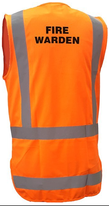 DN H-Back Fire Warden Hi-Vis Vest - Image 3